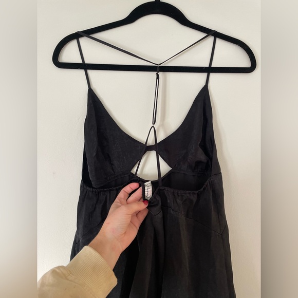 x Intimately Free People Good Catch Mini Slip in Black - Picture 3 of 3